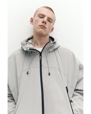 Pull&Bear Lightweight Hooded Raincoat - Multicolour