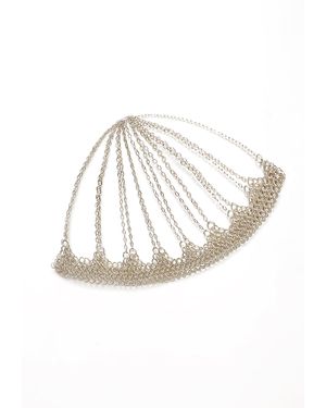 Pull&Bear Chain Skullcap Hat - White