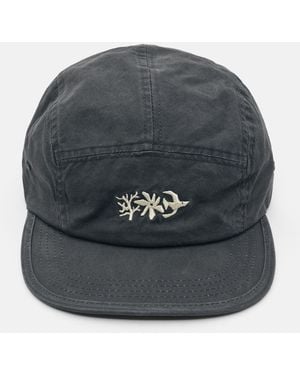 Pull&Bear Five-Panel Embroidered Cap - Black