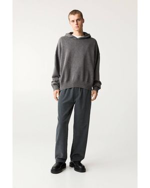 Pull&Bear Corduroy Baggy Trousers - Grey