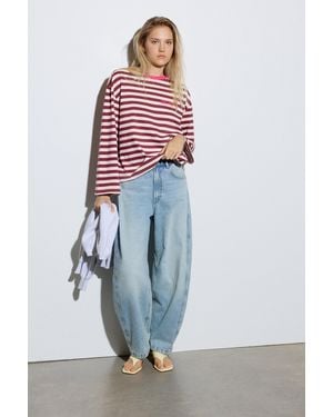 Pull&Bear Striped Long Sleeve T-Shirt - Multicolour