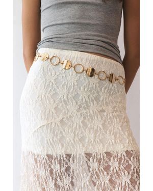 Pull&Bear Circle Chain Belt - Natural