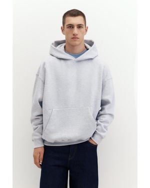 Pull&Bear Boxy Fit Hoodie - White