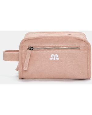 Pull&Bear Canvas Toiletry Bag - Pink