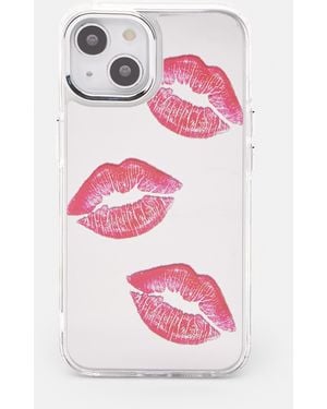 Pull&Bear Lip Graphic Mirror Iphone Case - Pink