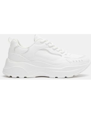 Pull&Bear Chunky Trainers - White
