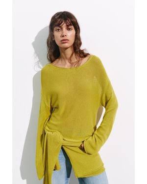 Pull&Bear Fine Knit Jumper - Yellow