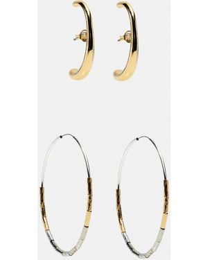 Pull&Bear Pack Of Mismatched Earrings - White