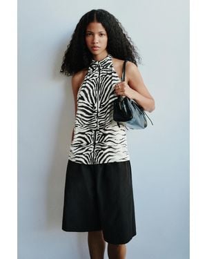 Pull&Bear Schultertasche Mit Prägung - Schwarz