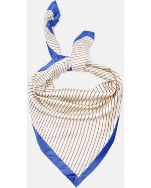 Pull&Bear Striped Bandana Scarf - Blue