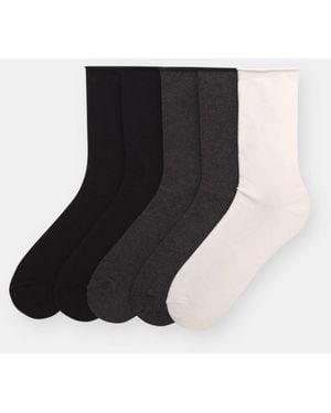 Pull&Bear Pack Of Basic Socks - Black