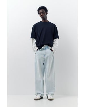 Pull&Bear Relaxed Fit Baggy Jeans - Multicolour