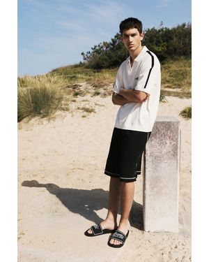 Pull&Bear Stwd Rubber Sandals - White