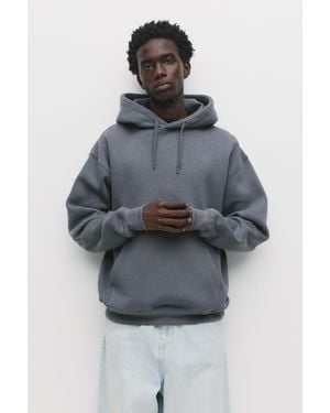 Pull&Bear Basic Hoodie - Grey