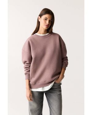 Pull&Bear Oversize Sweatshirt - Red