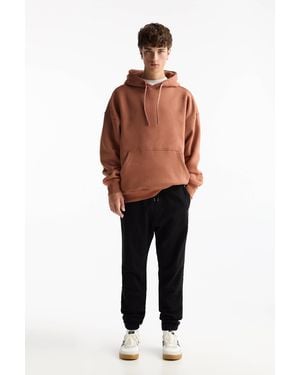 Pull Bear Soft Knit Joggers in Natural for Men Lyst UK