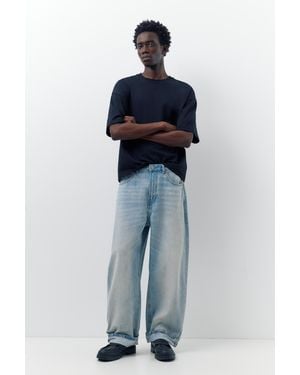Pull&Bear Baggy Balloon Jeans - Blue
