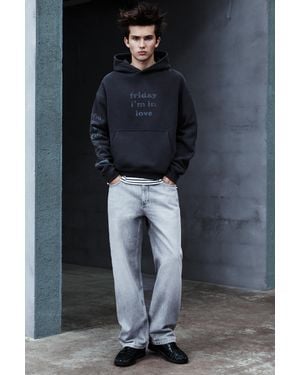 Pull&Bear The Cure Sweatshirt With Hood - Blue