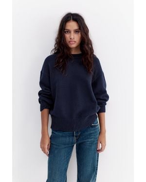 Pull&Bear Oversize Jumper - Blue