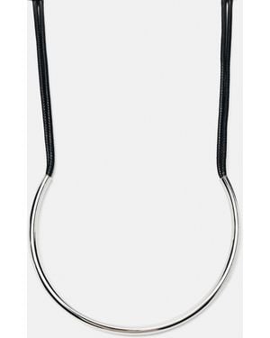 Pull&Bear Kordelkette Mit Metallteil - Weiß