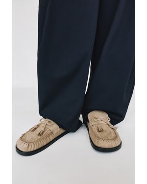 Pull&Bear Tassel Clogs - Blue