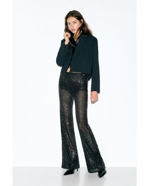 Pull&Bear Sequin Trousers - Blue