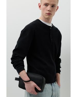 Pull&Bear Wash Bag With Handle - Black