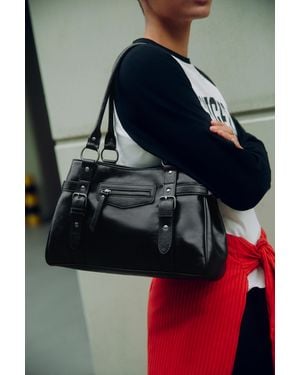 Pull&Bear Shopper Mit Schnallen - Blau