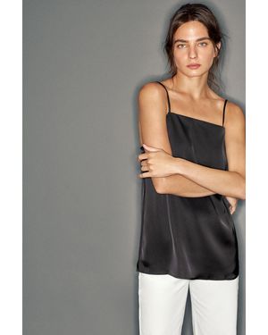 Pull&Bear Satin Cami Top - Grey