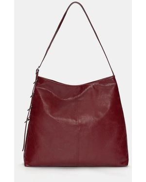 Pull&Bear Faux Leather Shopper Bag - Red