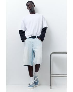 Pull&Bear Denim-Sneaker Mit Stwd-Verzierung - Weiß