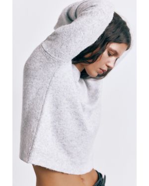 Pull&Bear Soft Regular-Fit-Pullover - Blau