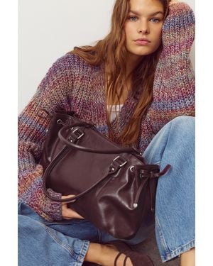 Pull&Bear Bow Detail Tote Bag - Purple