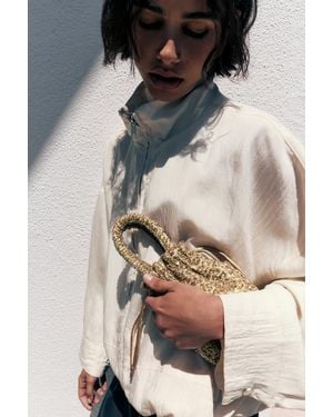 Pull&Bear Beaded Bag - Metallic