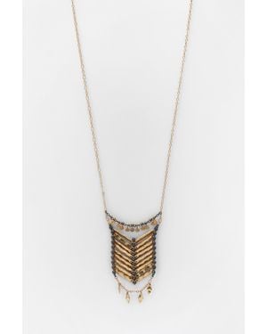 Pull&Bear Beaded Necklace - White