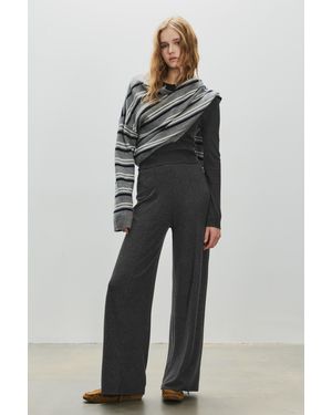 Pull&Bear Wide-Leg Soft Touch Trousers - Multicolour
