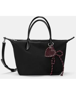 Pull&Bear Mini-Shopper Nylon Mit Schmuckdetail - Schwarz