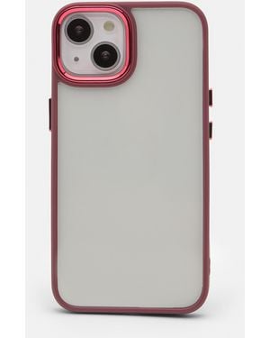 Pull&Bear Transparent Iphone Case With Contrast - Grey