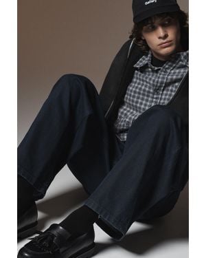 Pull&Bear Fringed Loafers - Black