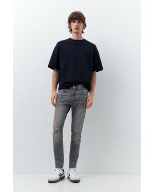 Pull&Bear Jeans Skinny Mit Rissen - Blau
