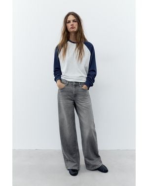 Pull&Bear Oversize Baggy Jeans - Grey
