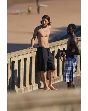 Pull&Bear Pleasures X Stwd Swim Shorts - Black