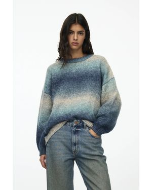 Pull&Bear Oversize-Pullover Mit Farbverlauf - Blau