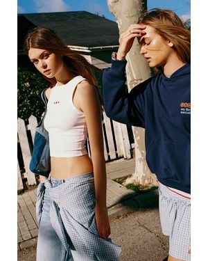 Pull&Bear Star Tank Top - Blue