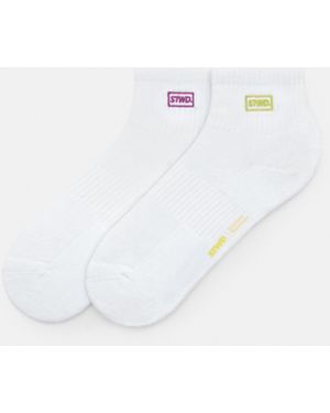 Pull&Bear 2-Pack Of Stwd Low-Cut Socks - White