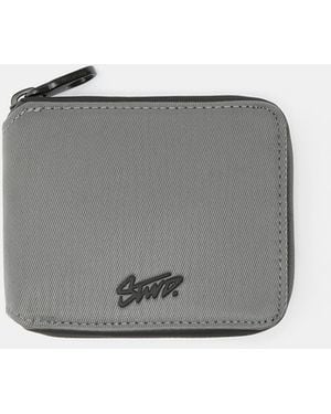 Pull&Bear Nylon Stwd Wallet - Grey