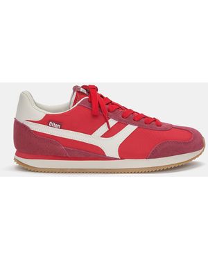 Pull&Bear Retro Trainers - Red