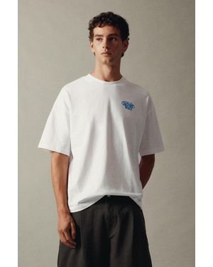 Pull&Bear Surfrider Beach T-Shirt - White