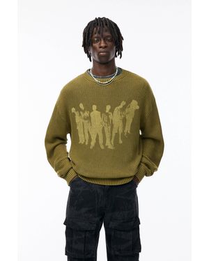 Pull&Bear Stwd Silhouette Jumper - Green