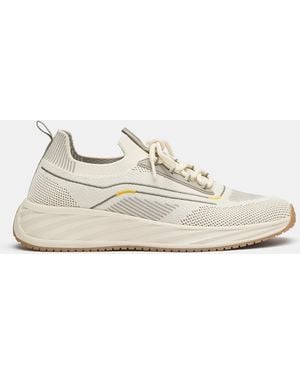 Pull&Bear Fabric Trainers - White